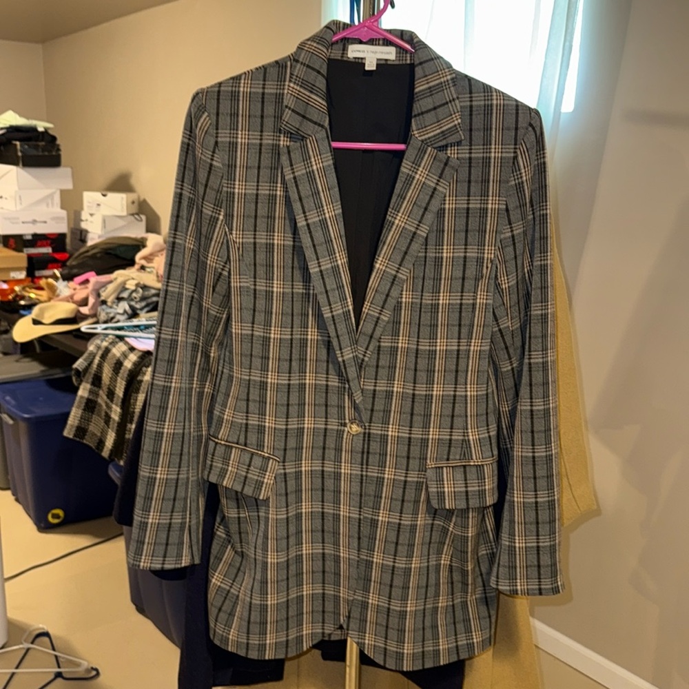 Express plaid blazer